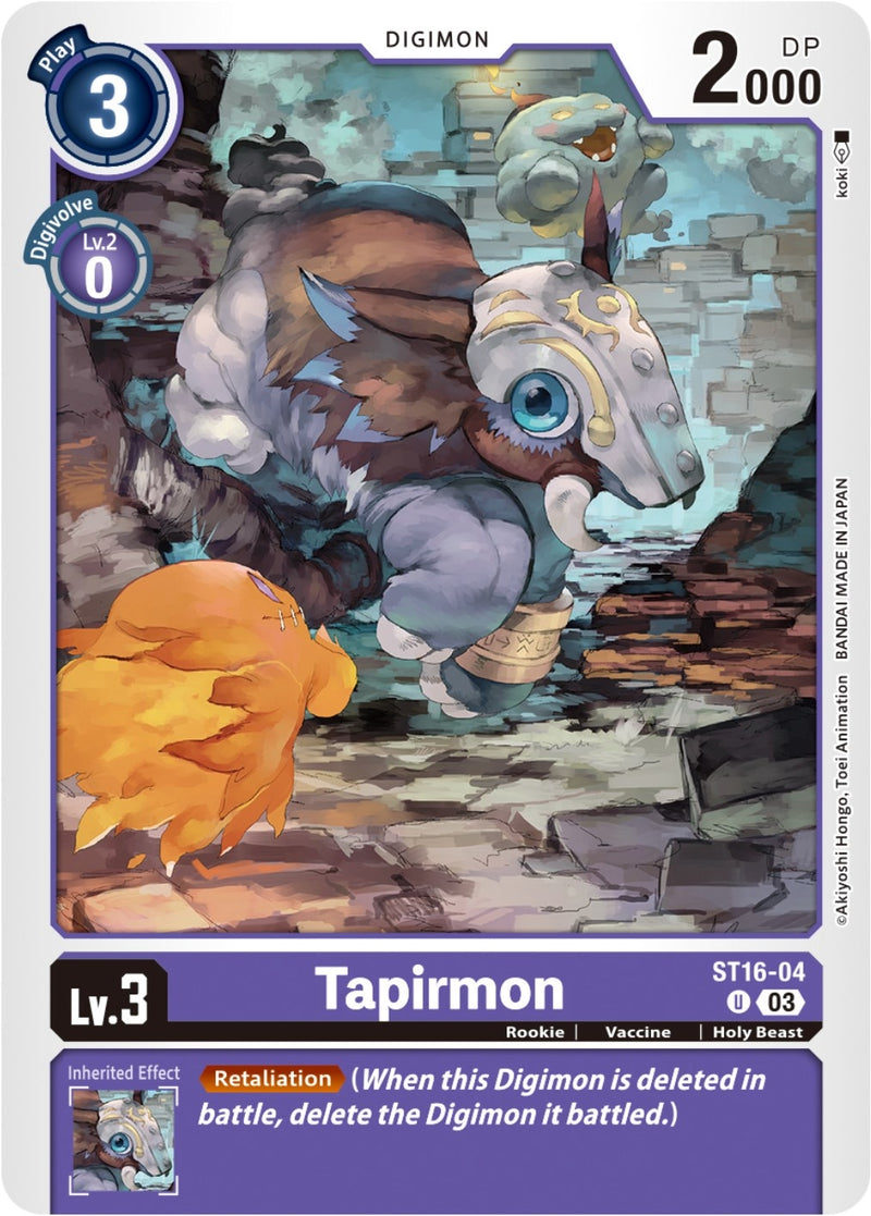 Image for Tapirmon [Starter Deck 16: Wolf of Friendship]