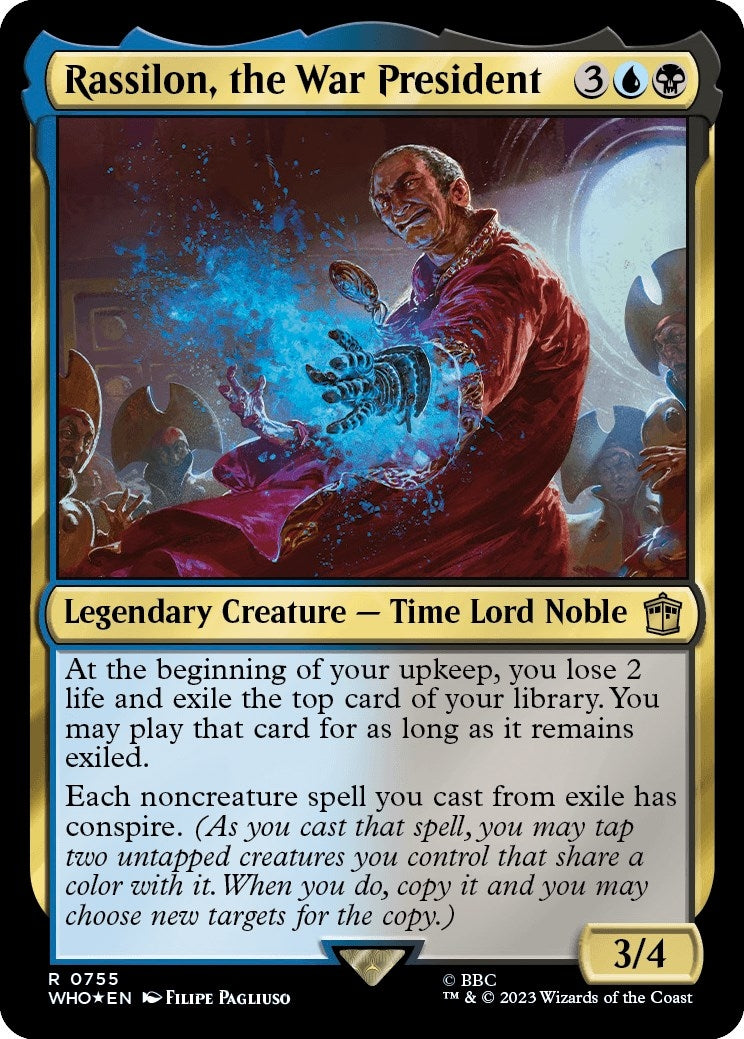 Rassilon the War President Surge Foil (755) [WHO]