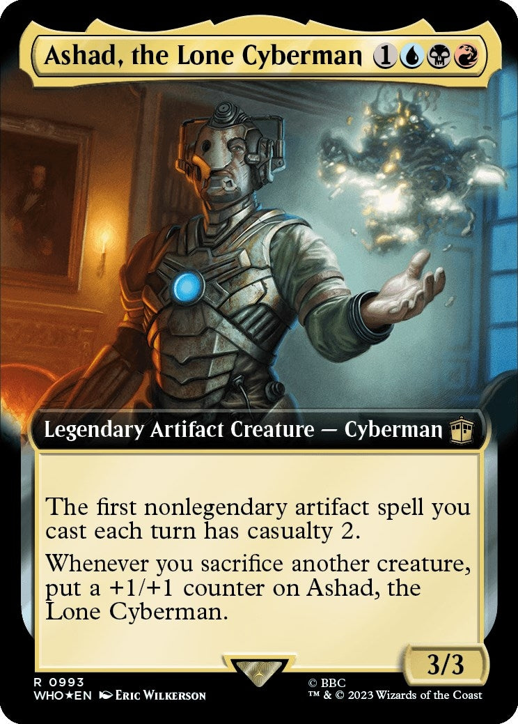 Ashad the Lone Cyberman Extended Art Surge Foil (993) [WHO]
