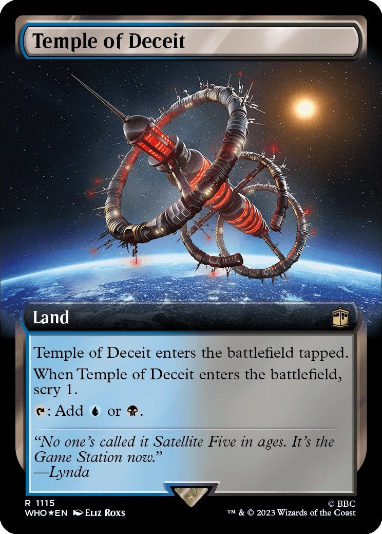 Temple of Deceit Extended Art Surge Foil (1115) [WHO]