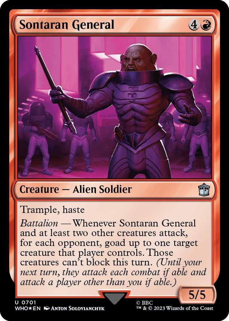 Sontaran General Surge Foil (701) [WHO]