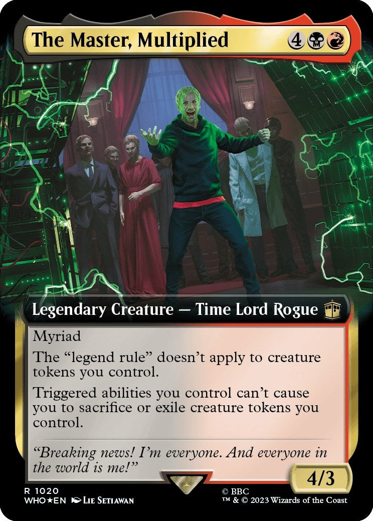The Master Multiplied Extended Art Surge Foil (1020) [WHO]
