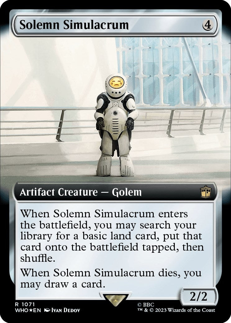 Solemn Simulacrum Extended Art Surge Foil (1071) [WHO]