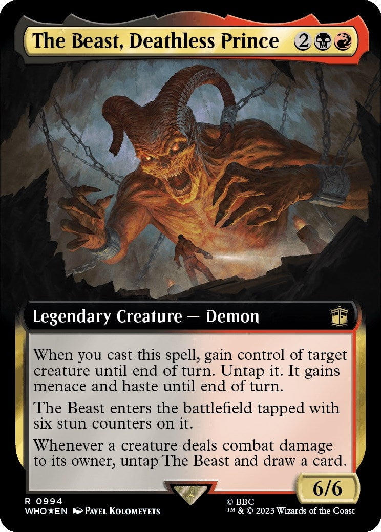 The Beast Deathless Prince Extended Art Surge Foil (994) [WHO]
