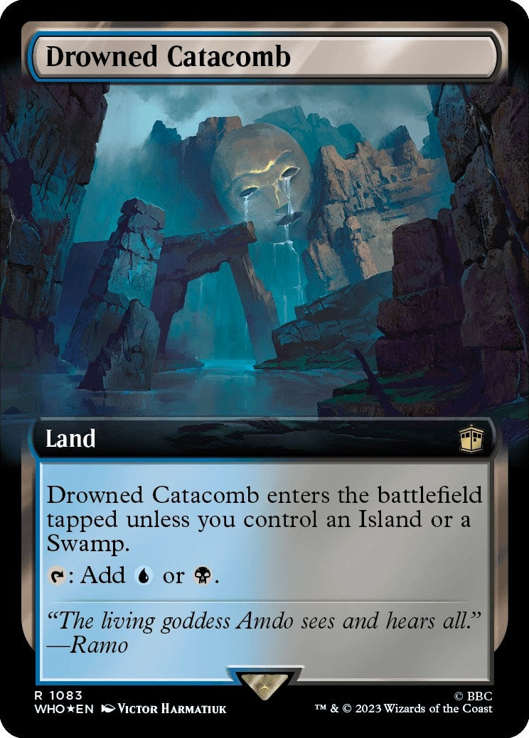 Drowned Catacomb Extended Art Surge Foil (1083) [WHO]