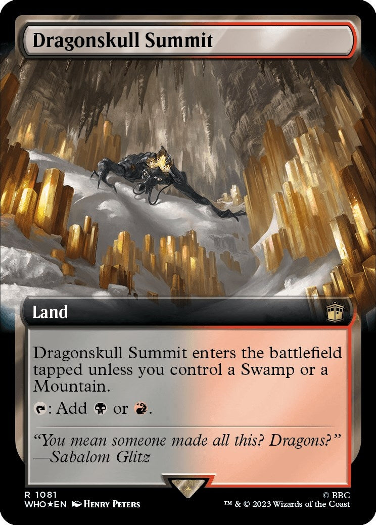 Dragonskull Summit Extended Art Surge Foil (1081) [WHO]
