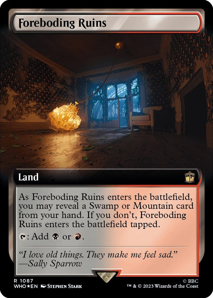 Foreboding Ruins Extended Art Surge Foil (1087) [WHO]