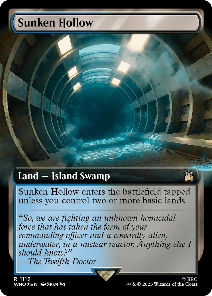 Sunken Hollow Extended Art Surge Foil (1113) [WHO]