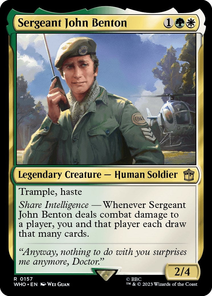 Sergeant John Benton (157) [WHO]