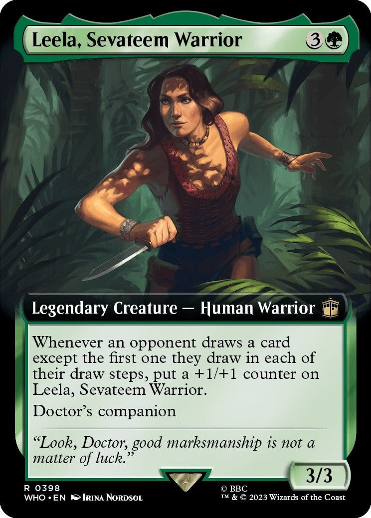 Leela Sevateem Warrior Extended Art (398) [WHO]