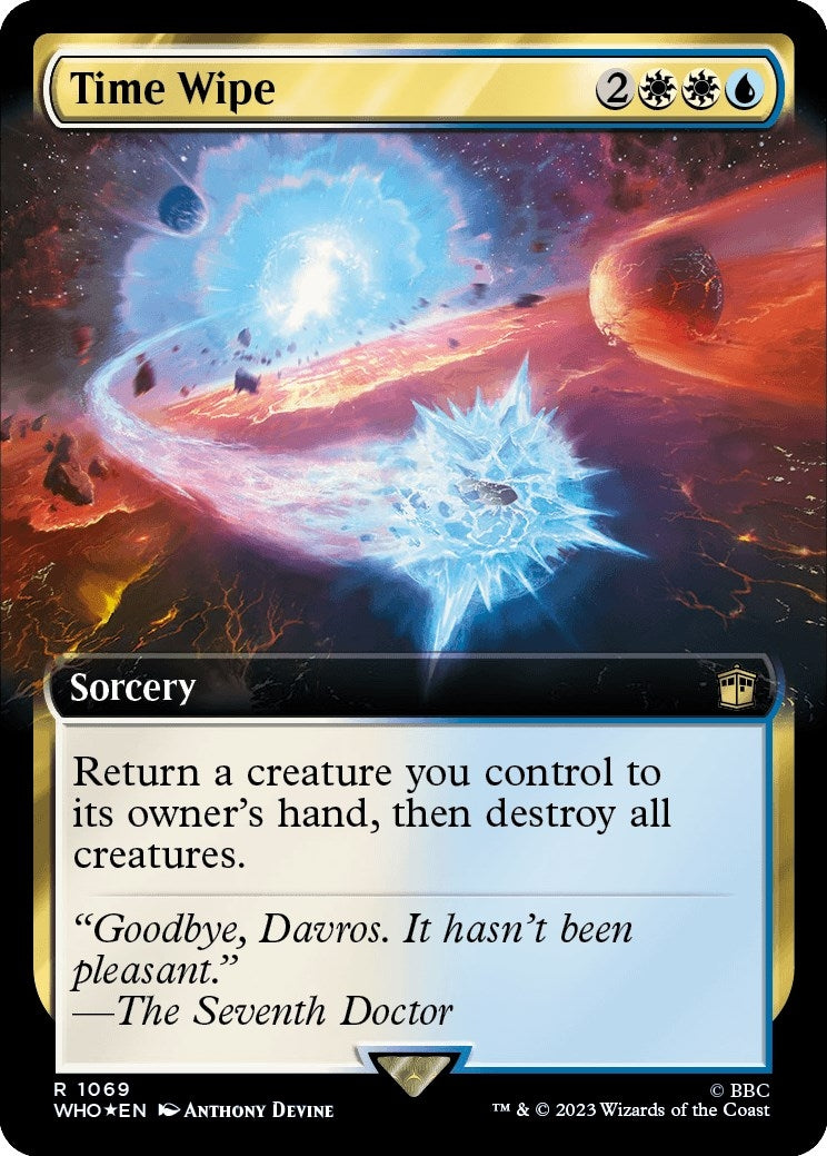 Time Wipe Extended Art Surge Foil (1069) [WHO]