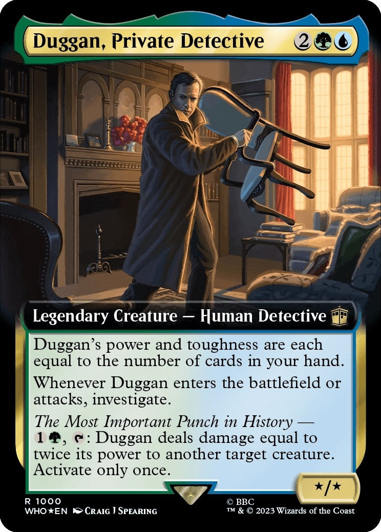 Duggan Private Detective Extended Art Surge Foil (1000) [WHO]