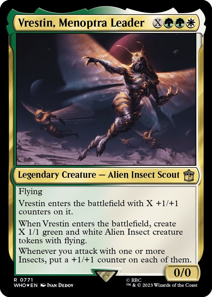 Vrestin Menoptra Leader Surge Foil (771) [WHO]