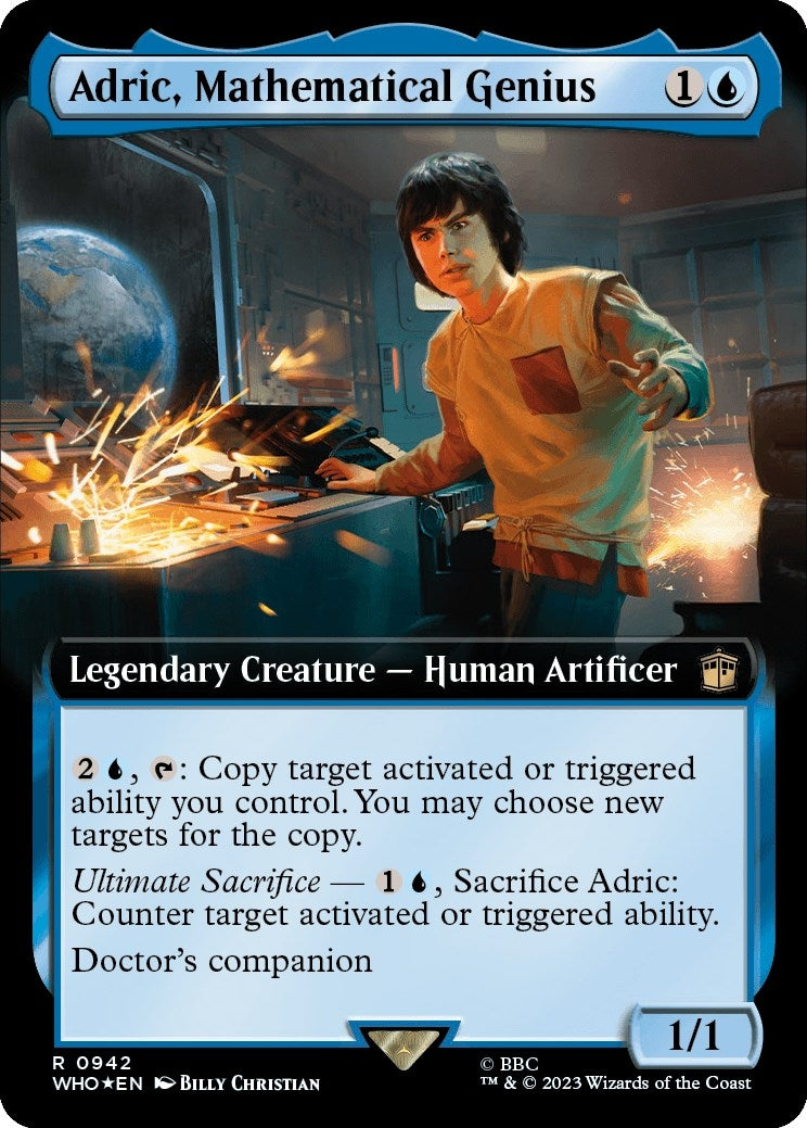Adric Mathematical Genius Extended Art Surge Foil (942) [WHO]