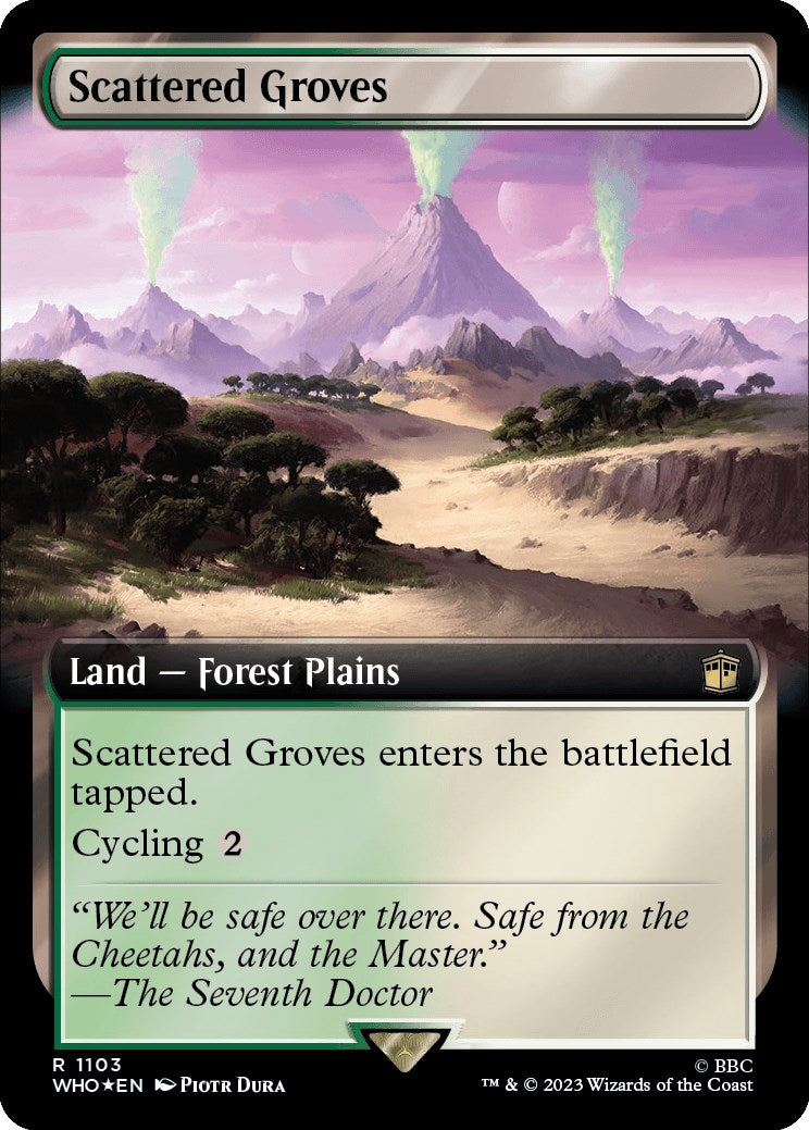 Scattered Groves Extended Art Surge Foil (1103) [WHO]