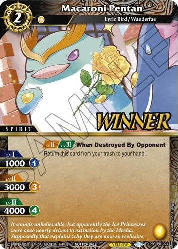 Macaroni Pentan Tournament Pack Vol 3 Winner (PR-024) [LEP]