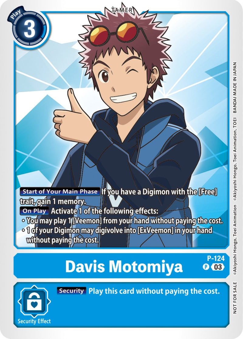 Image for Davis Motomiya - P-124 (NYCC 2023 Demo Deck) [Digimon Promotion Cards]