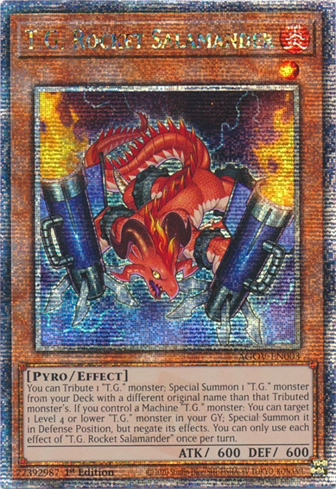 TG Rocket Salamander Quarter Century Secret Rare (AGOV-EN003) [AGOV]