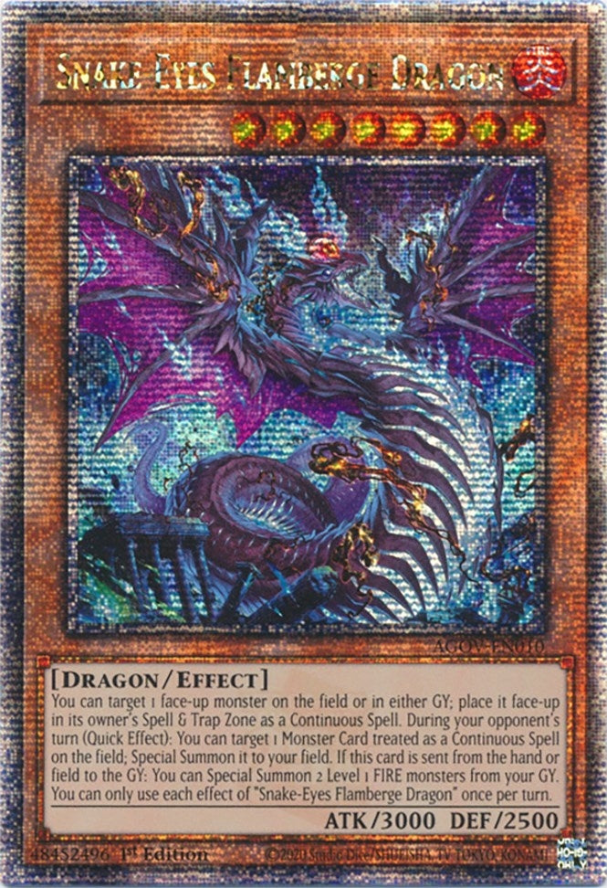 Snake Eyes Flamberge Dragon Quarter Century Secret Rare (AGOV-EN010) [AGOV]