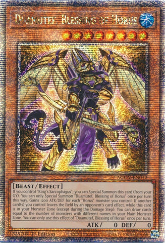 Duamutef Blessing of Horus Quarter Century Secret Rare (AGOV-EN012) [AGOV]