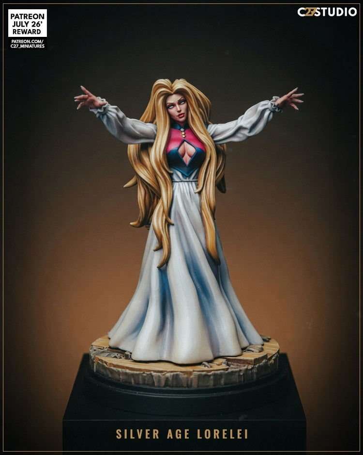 Silver Age Lorelei - Marvel MCP-Compatible Resin Miniature