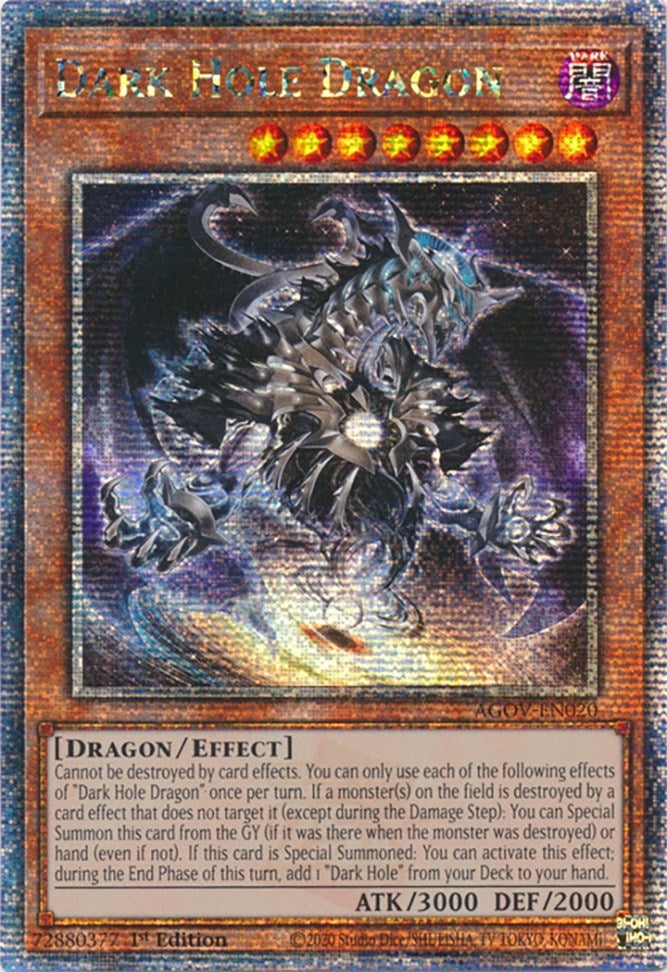 Dark Hole Dragon Quarter Century Secret Rare (AGOV-EN020) [AGOV]
