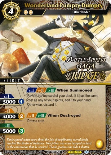 Wonderland Pumpty Dumpty Judge Pack Vol 3 (BSS03-034) [LEP]