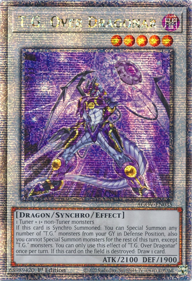 TG Over Dragonar Quarter Century Secret Rare (AGOV-EN035) [AGOV]