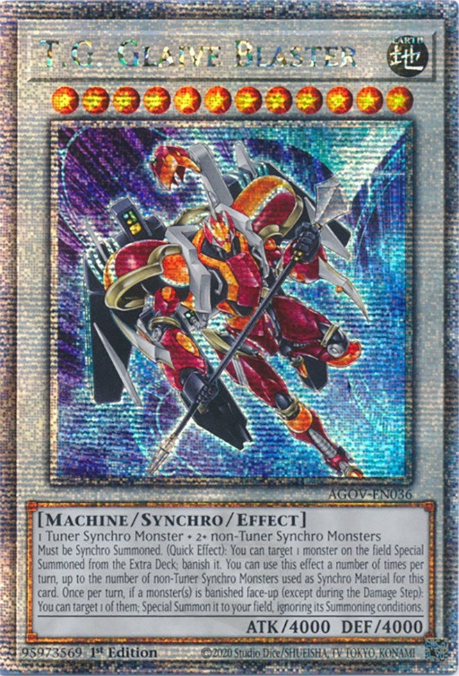 TG Glaive Blaster Quarter Century Secret Rare (AGOV-EN036) [AGOV]