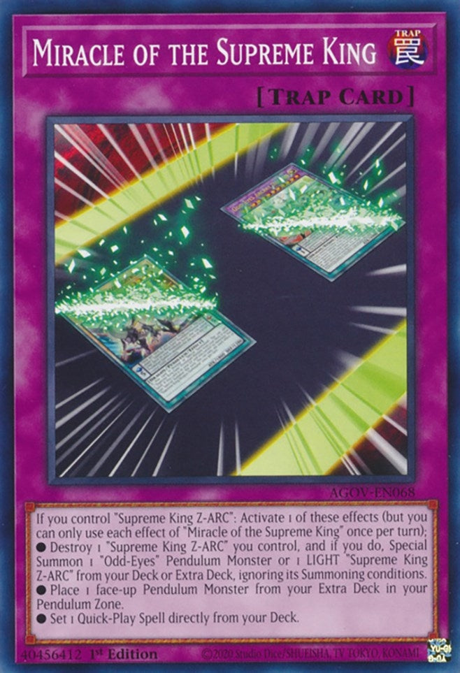 Miracle of the Supreme King (AGOV-EN068) [AGOV]