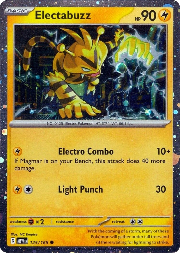 Electabuzz - 125/165 (Cosmos Holo) (125/165) (Miscellaneous Cards & Products)