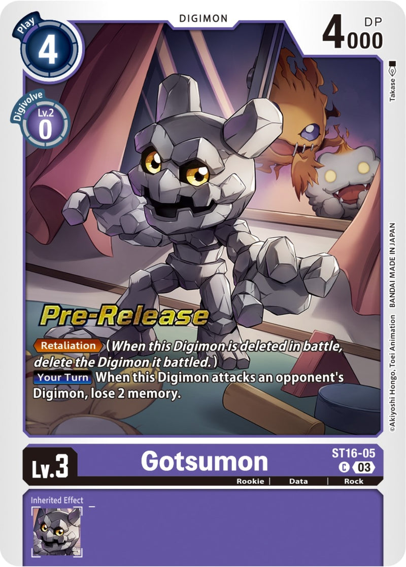 Image for Gotsumon [Starter Deck 16: Wolf of Friendship Pre-Release Cards]