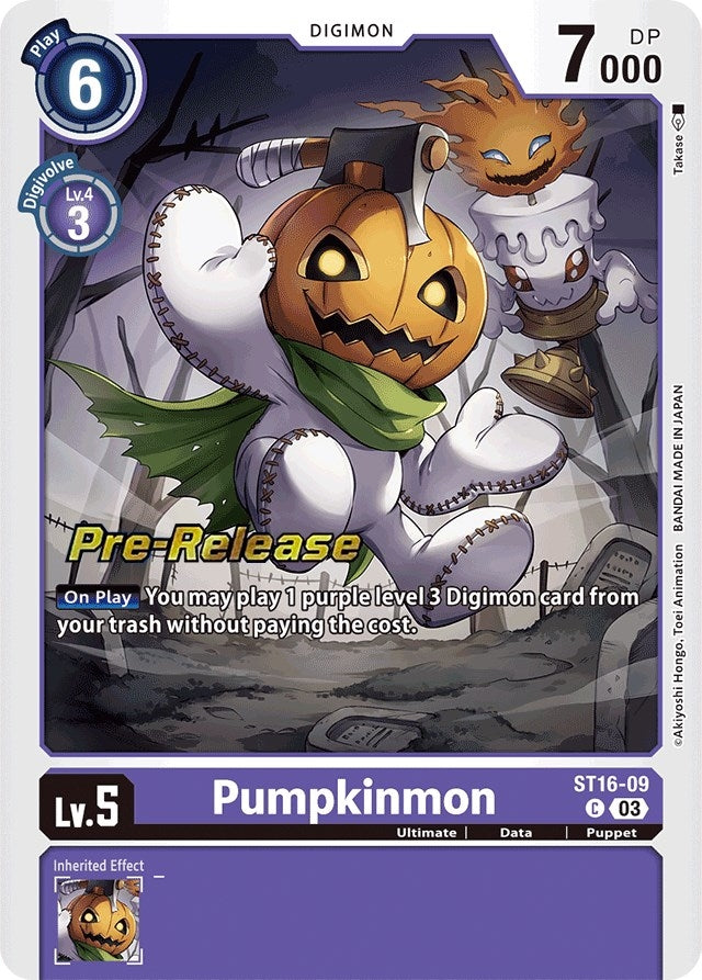 Image for Pumpkinmon [Starter Deck 16: Wolf of Friendship Pre-Release Cards]