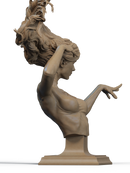 Invisible Woman Resin Bust - Design 2 - view 3