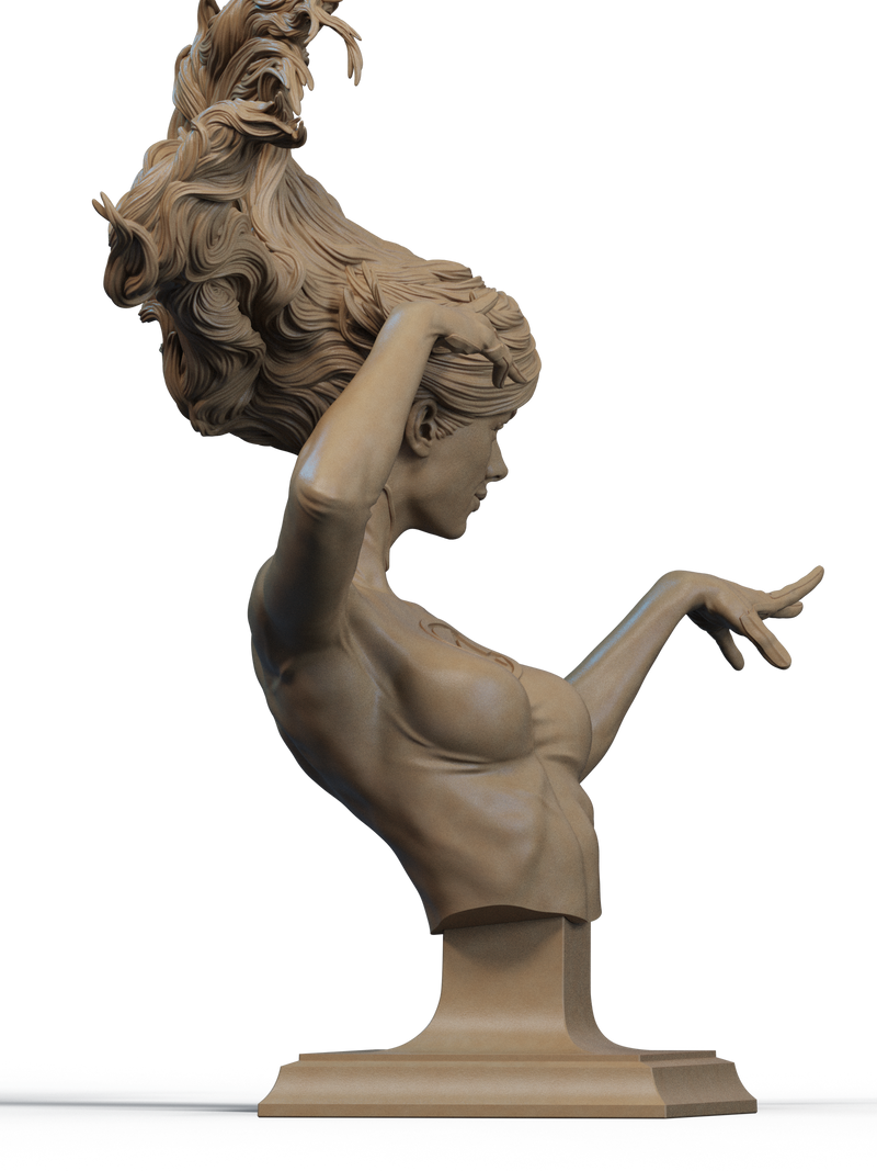 Invisible Woman Resin Bust - Design 2 - view 3