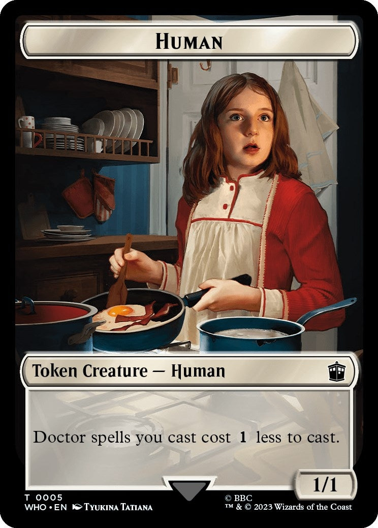 Human 0005 Clue 0023 Double Sided Token (5 // 23) [WHO]
