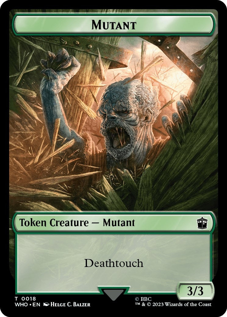 Mutant Alien Insect Double Sided Token (18 // 19) [WHO]