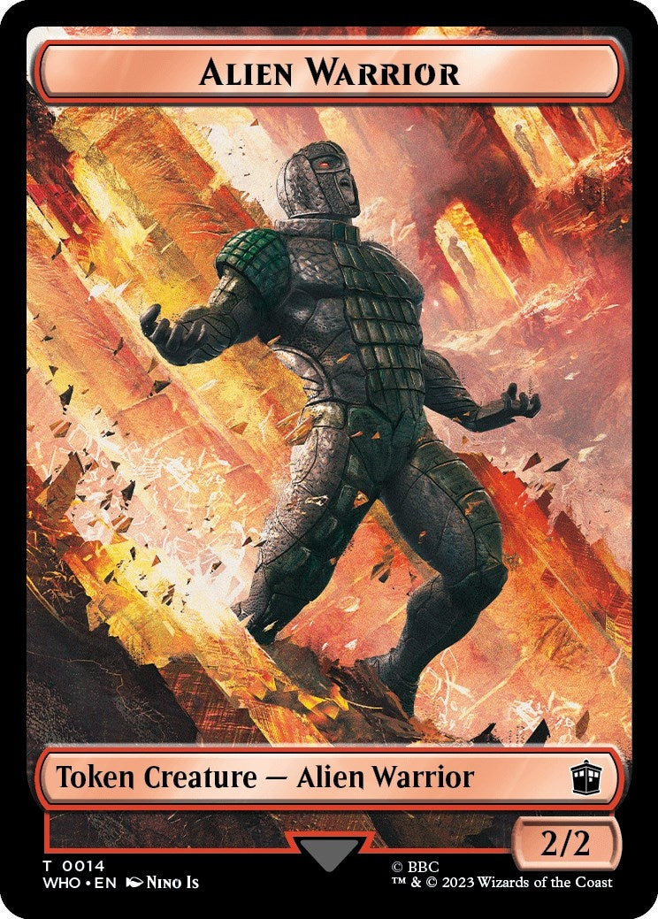 Alien Warrior Food 0027 Double Sided Token (14 // 27) [WHO]