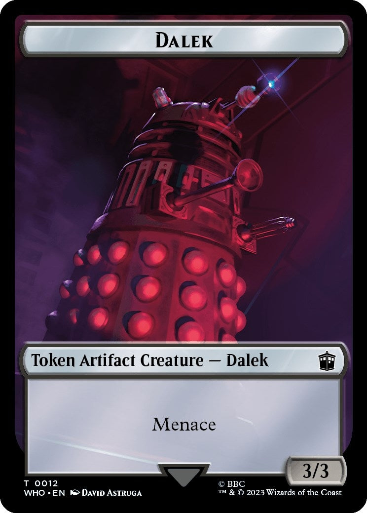 Dalek Clue 0023 Double Sided Token (12 // 23) [WHO]