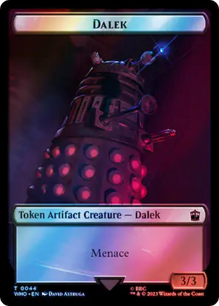 Dalek Cyberman Double Sided Token Surge Foil (44 // 56) [WHO]