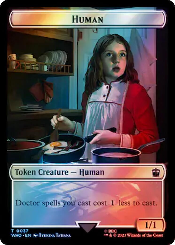 Human 0037 Mark of the Rani Double Sided Token Surge Foil (37 // 47) [WHO]