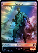 Soldier Cyberman Double Sided Token Surge Foil (40 // 56) [WHO]