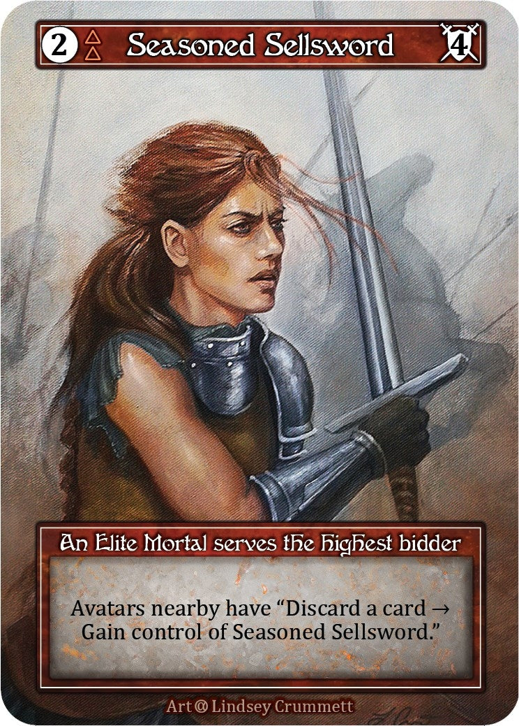 Image for Seasoned Sellsword (Foil) [Alpha]