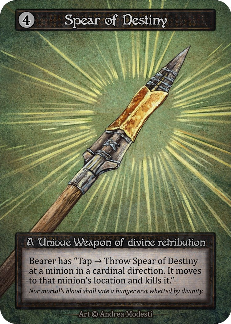 Image for Spear of Destiny (Preconstructed Deck) [Alpha]
