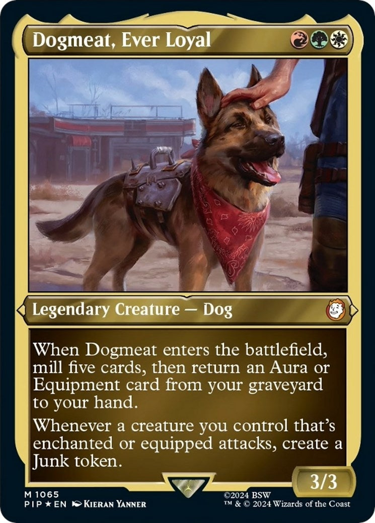 Dogmeat Ever Loyal Display Commander Thick Stock (1065) [PIP]