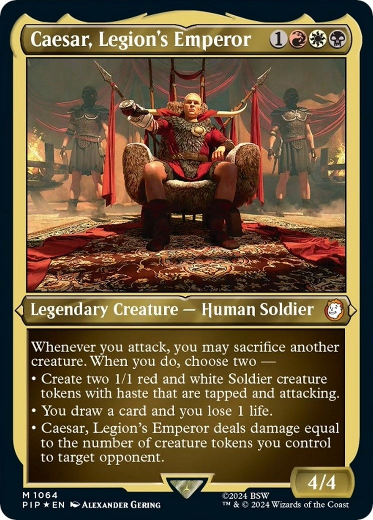 Caesar Legions Emperor Display Commander Thick Stock (1064) [PIP]