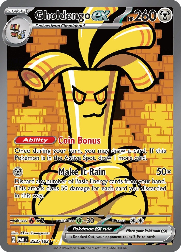 Gholdengo ex (252/182) (SV04: Paradox Rift)