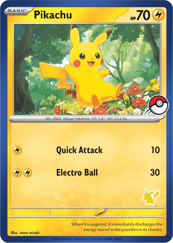 Pikachu Blue Border