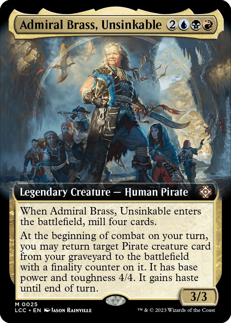 Admiral Brass Unsinkable Extended Art (25) [LCC]
