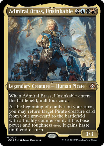 Admiral Brass Unsinkable Display Commander Thick Stock (121) [LCC]